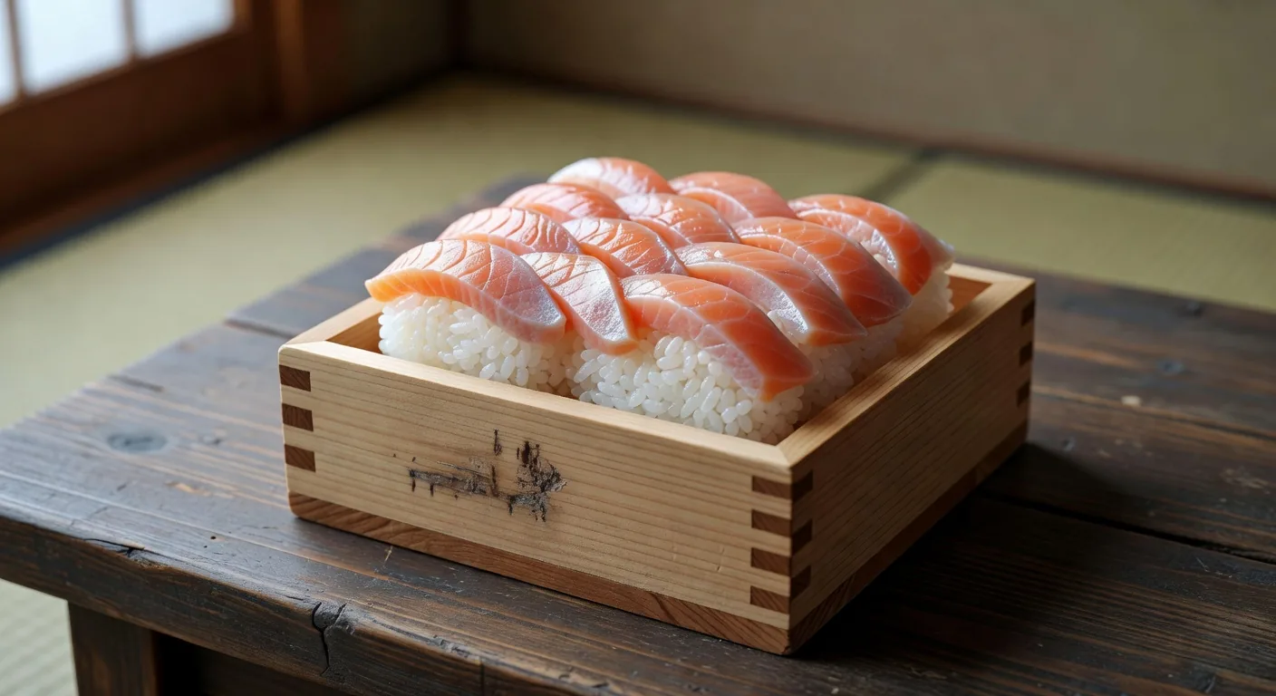 Toyama masu sushi trout pressed sushi